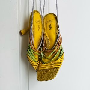 Sarto Strap Lace Up Heels 38